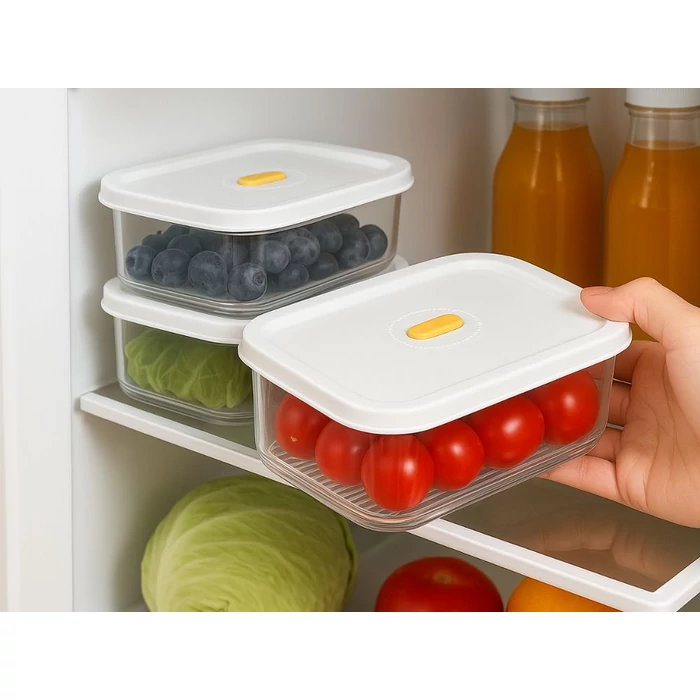 Fedeles élelmiszer-tároló dátumjelzővel, 600 ml