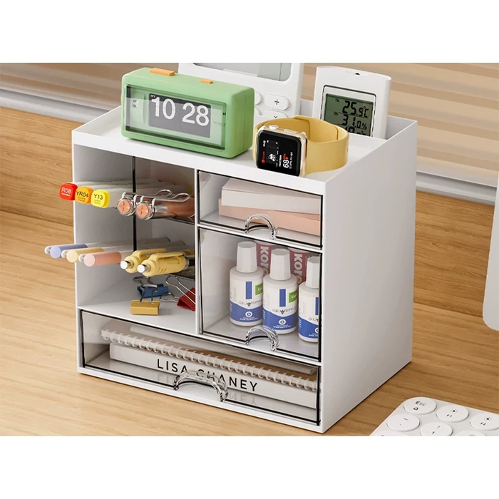 Háztartási szervező számos felnyitható rekesszel