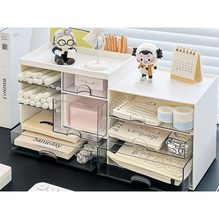 Háztartási szervező számos felnyitható rekesszel