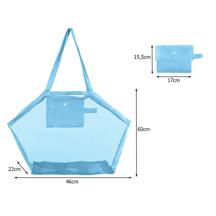 Nagy, hálós strandtáska