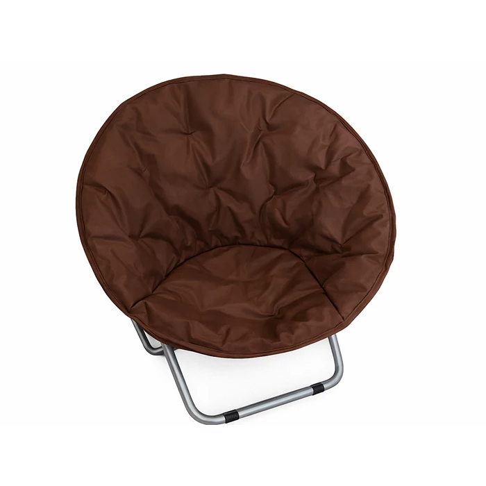 Összecsukható kerek kerti szék, barna