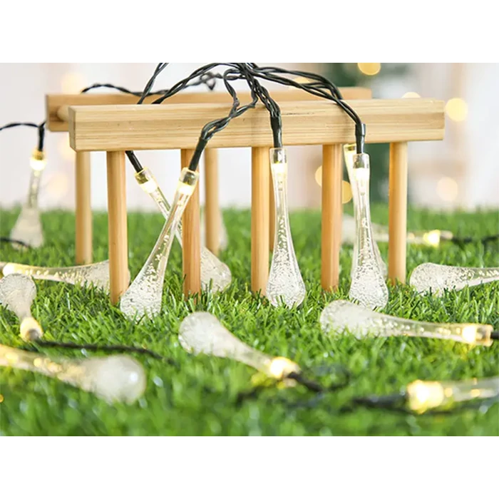 Napelemes kerti jégcsap füzér, 50 LED