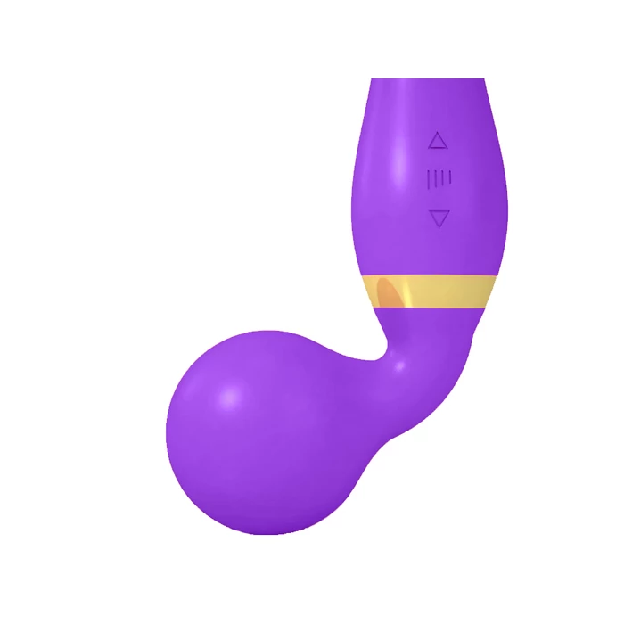 Kézi vibrációs masszírozó USB-töltéssel, lila