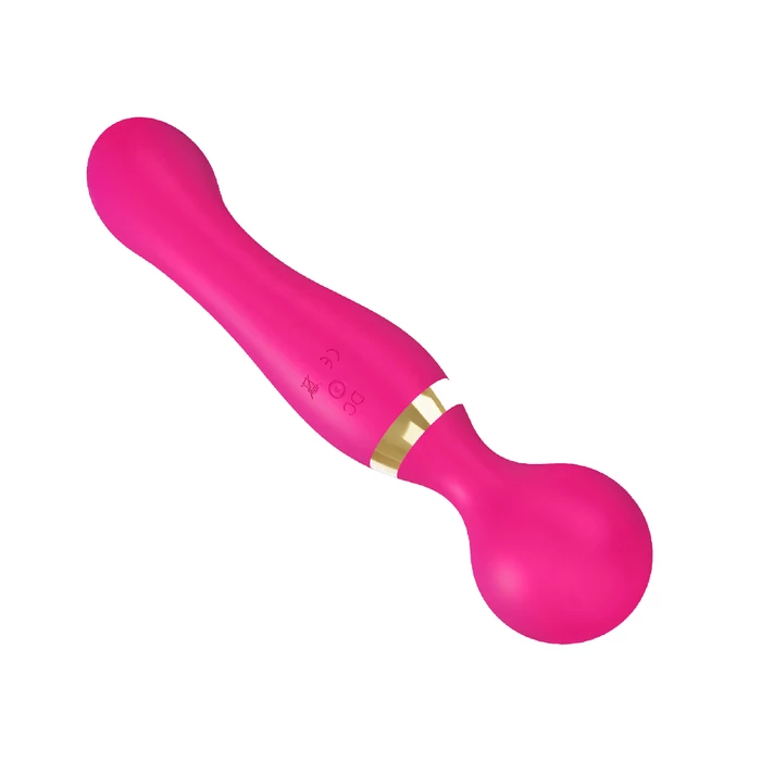 Kézi vibrációs masszírozó USB-töltéssel, rózsaszín