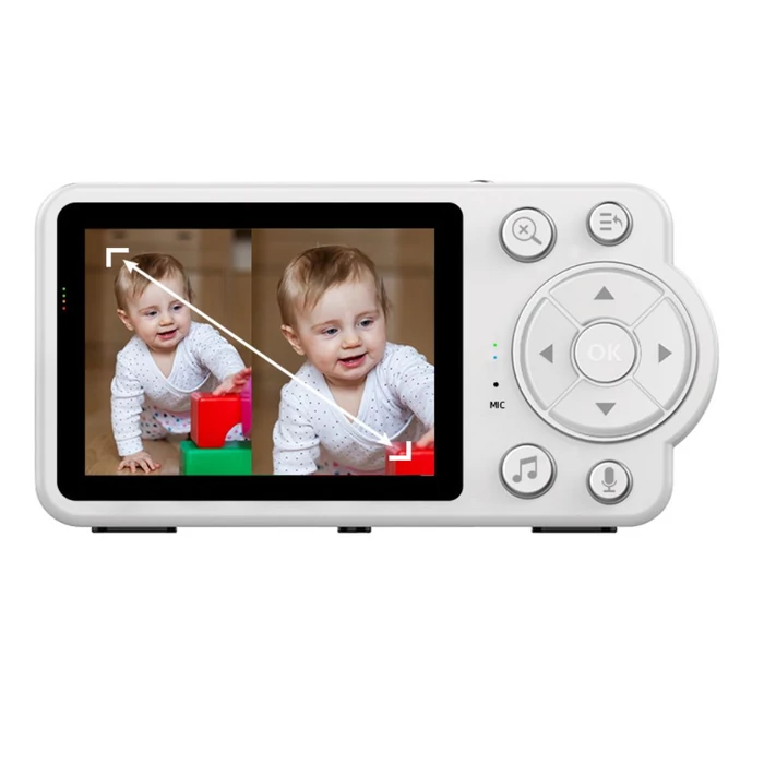 Babafigyelő kamera éjszakai móddal, kétirányú kommunikációval