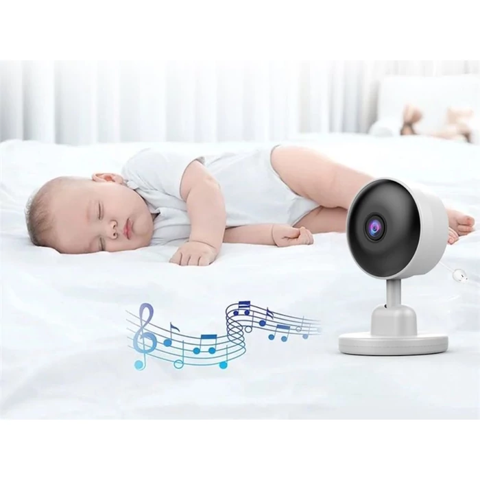 Babafigyelő kamera éjszakai móddal, kétirányú kommunikációval