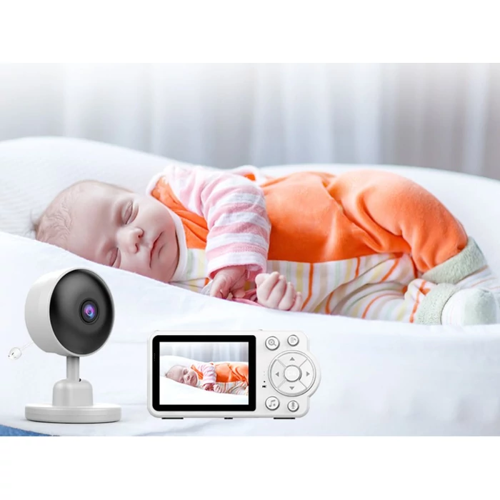 Babafigyelő kamera éjszakai móddal, kétirányú kommunikációval