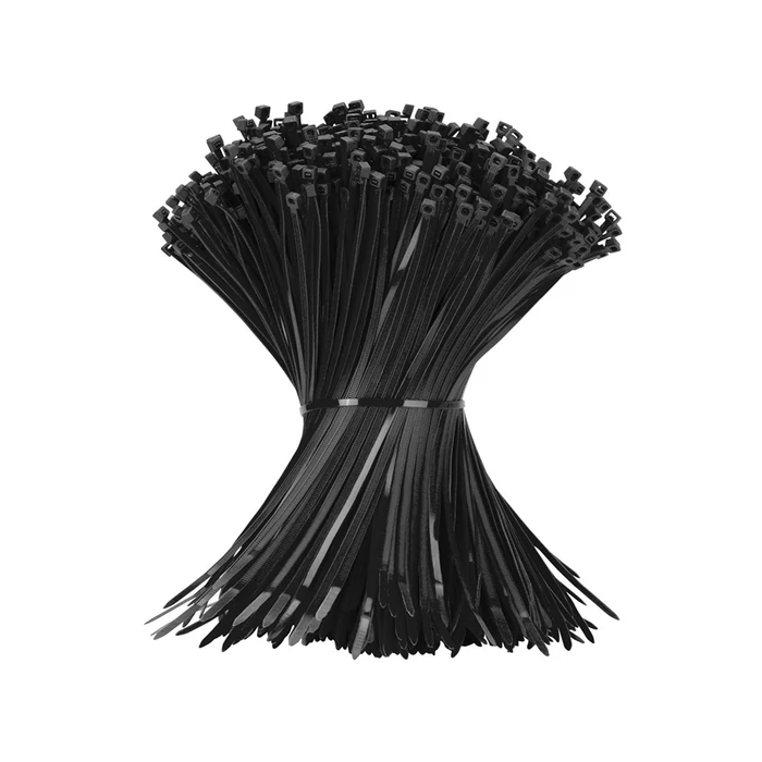 Gyorskötöző kábelkötegelő, 2.5 x 100 mm, fekete, 100 db