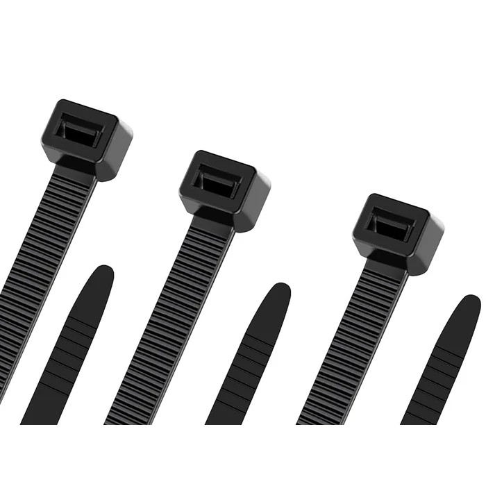 Gyorskötöző kábelkötegelő, 2.5 x 100 mm, fekete, 100 db