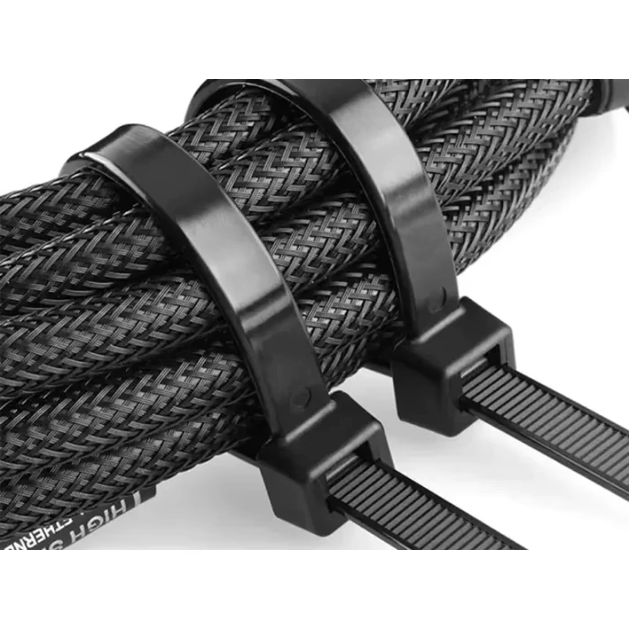 Gyorskötöző kábelkötegelő, 2.5 x 100 mm, fekete, 100 db