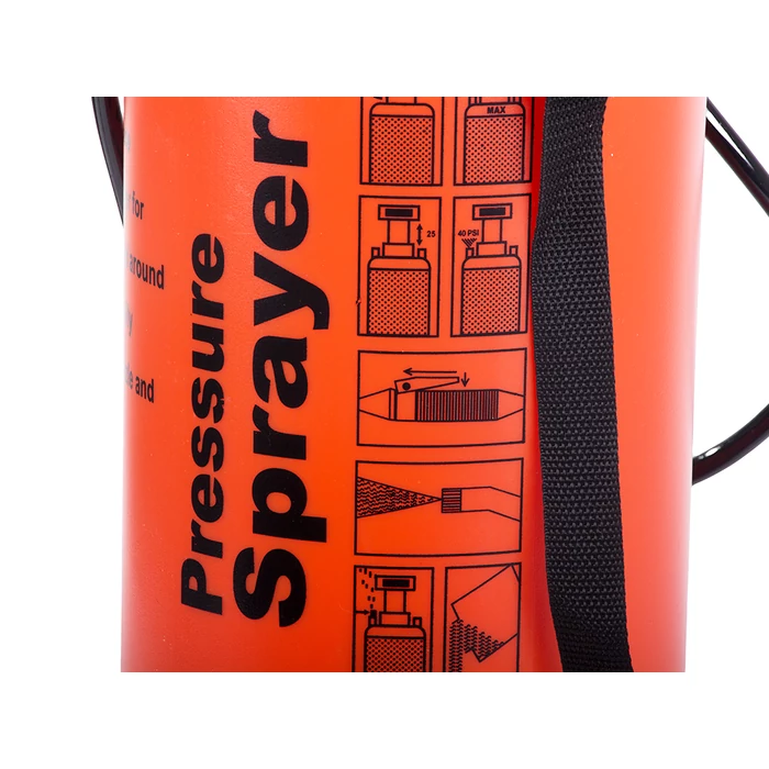 Kézi nyomáspermetező hevederrel, 10 L