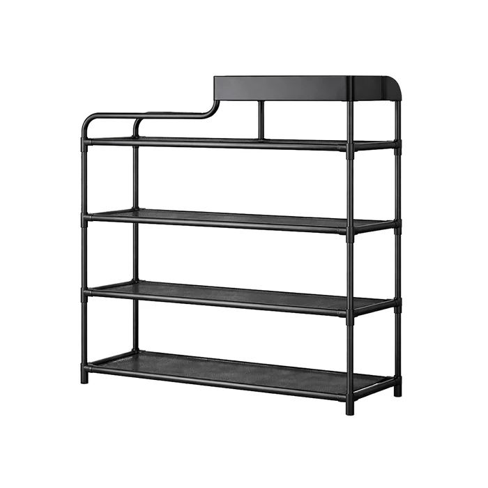 5 szintes cipőállvány, fekete