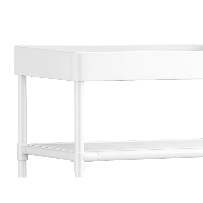 5 szintes cipőállvány, fehér