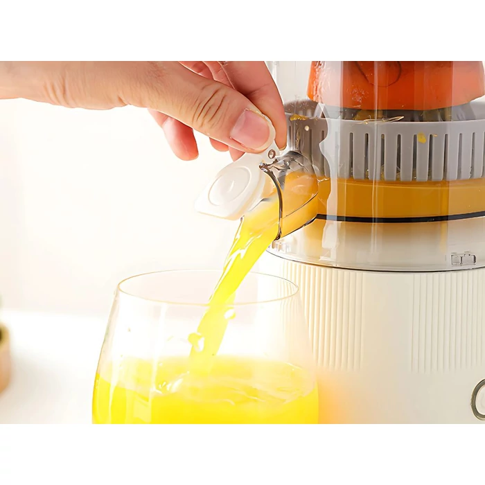 Akkumulátoros citrusprés USB-töltővel, 500 ml, fehér