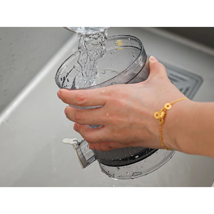 Akkumulátoros citrusprés USB-töltővel, 500 ml, kék