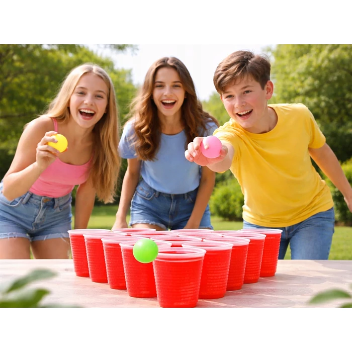 Színes pingpong-labda készlet, 150 db