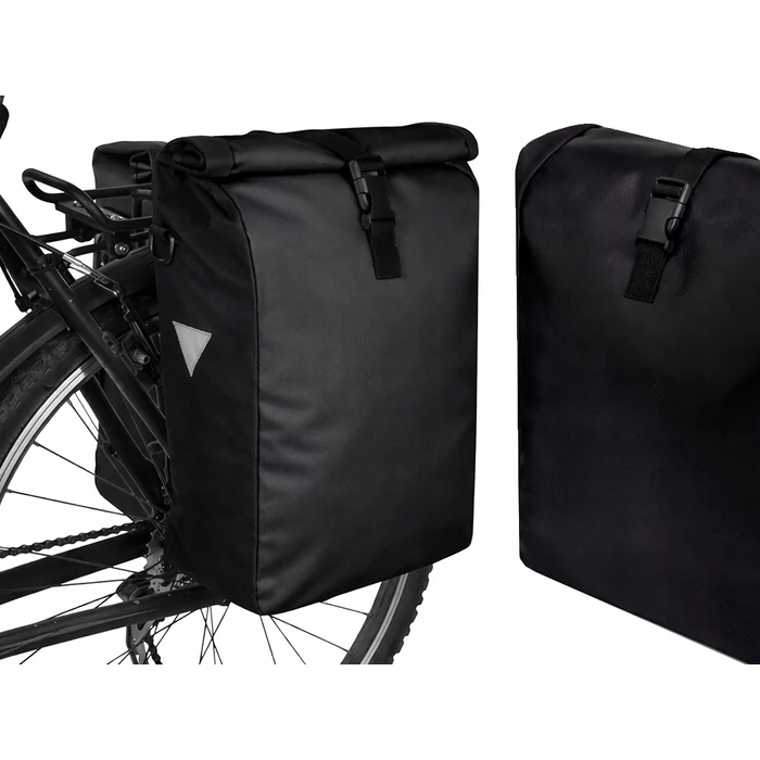 Csomagtartóra szerelhető, vízálló kerékpártáska, 15 L
