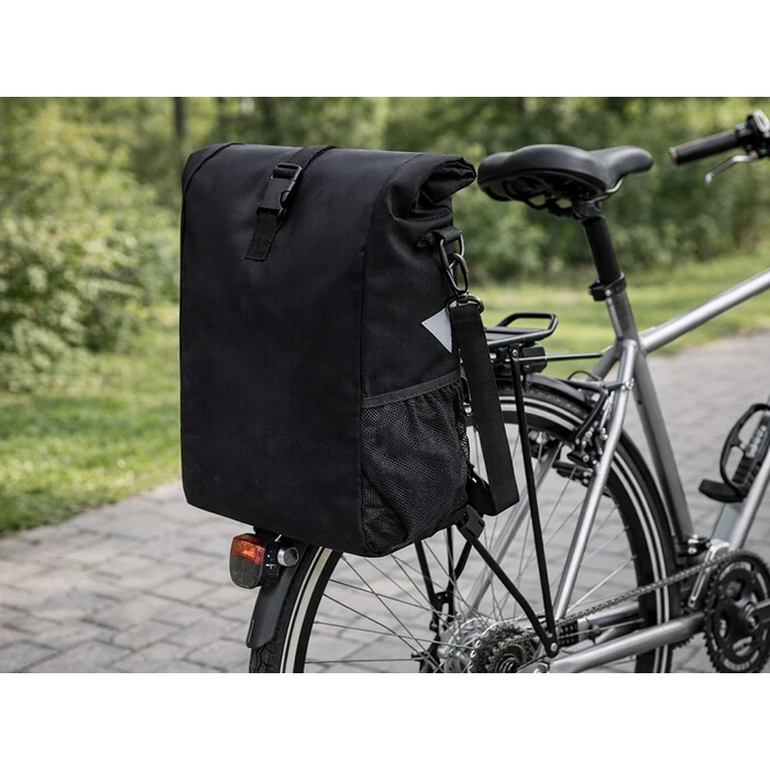 Csomagtartóra szerelhető, vízálló kerékpártáska, 15 L