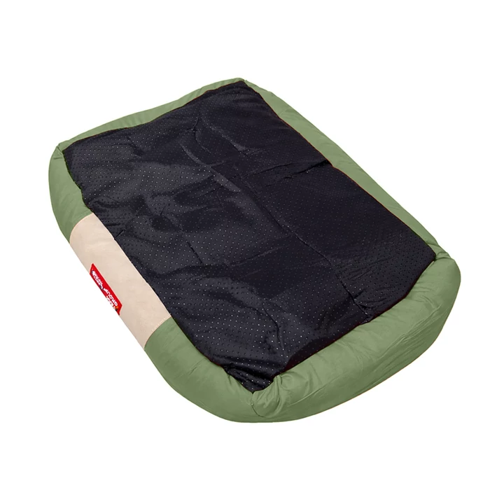 Oldalfalas kutya és macska fekhely, zöld, S