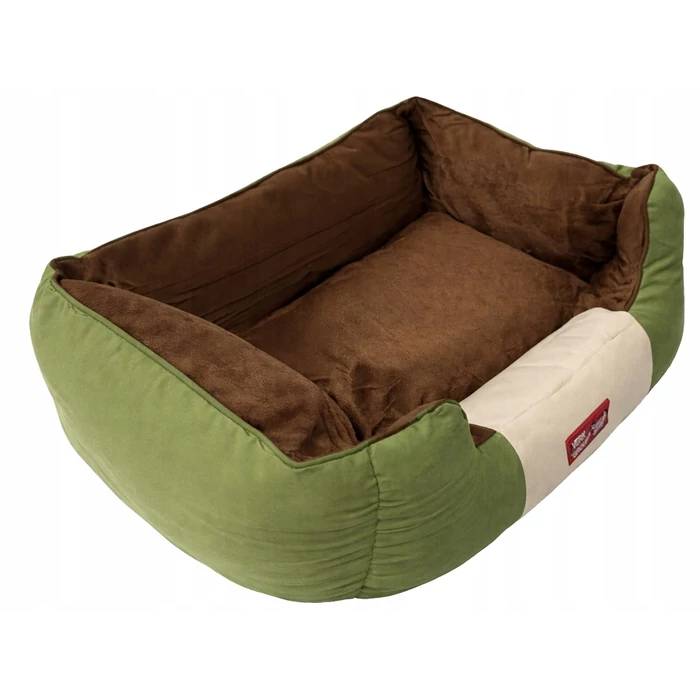 Oldalfalas kutya és macska fekhely, zöld, S