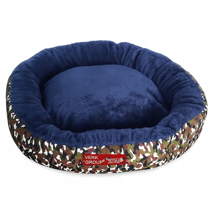 Kutya és macska fekhely megemelt oldalfallal, 53 X 35 cm, terepmintás