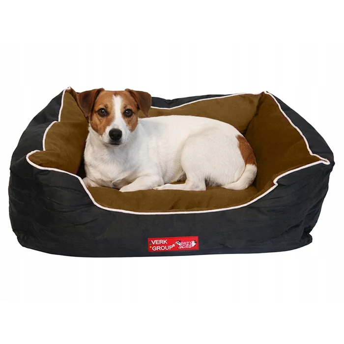 Kutyafekhely emelt szélekkel, 65 x 55 cm, barna
