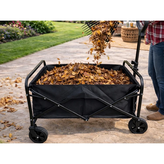 Összehajtható kerti- és kempingkocsi , 80 literes