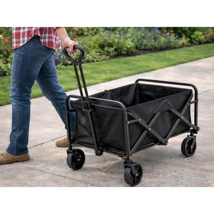 Összehajtható kerti- és kempingkocsi , 80 literes