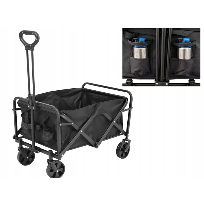 Összehajtható kerti- és kempingkocsi , 80 literes