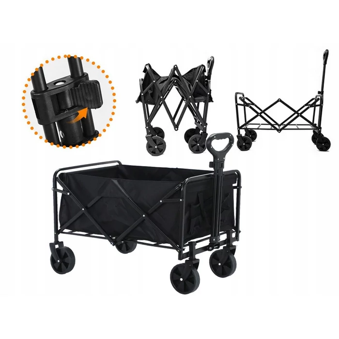 Összehajtható kerti- és kempingkocsi , 80 literes