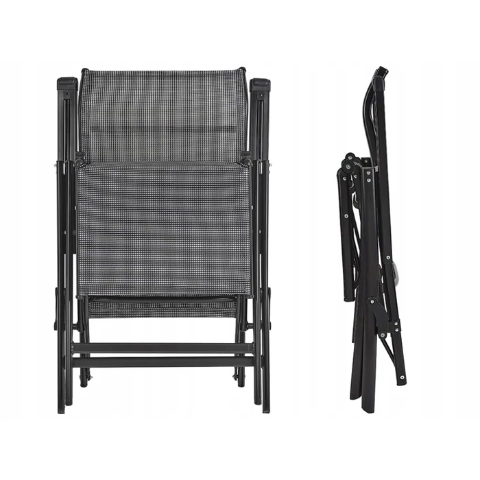 Összehajtható kerti nyugágy állítható háttámlával