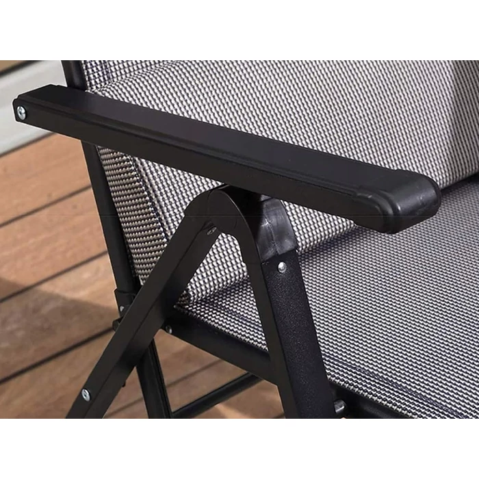 Összehajtható kerti nyugágy állítható háttámlával