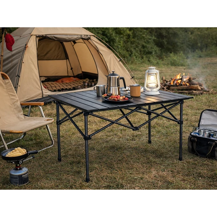 Összecsukható kempingasztal, 95 x 55 cm