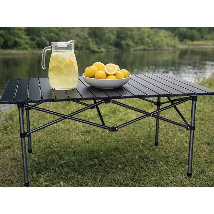 Összecsukható kempingasztal, 118 x 55 cm