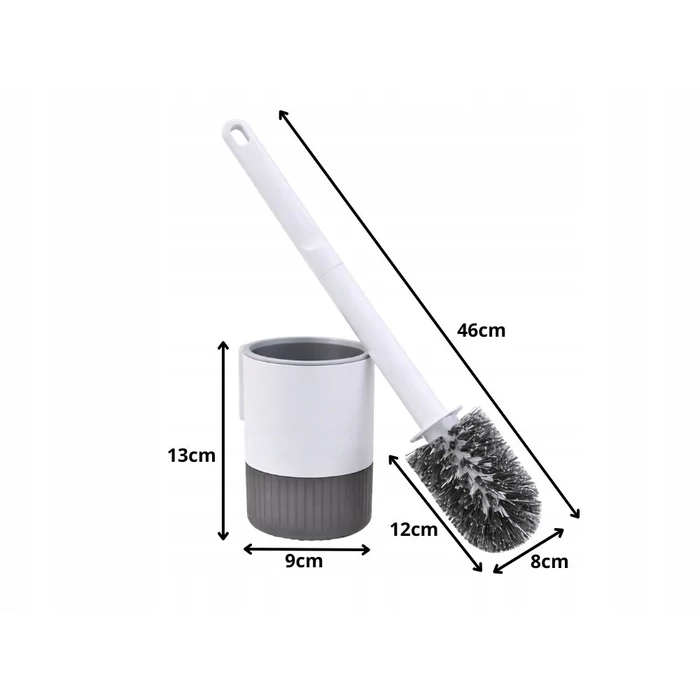 Klasszikus WC-kefe cseppfogó tartállyal, akasztóval