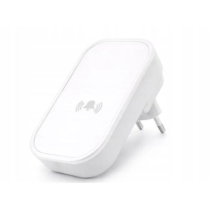 Vezeték nélküli, kinetikus csengő, 130 méter, fehér