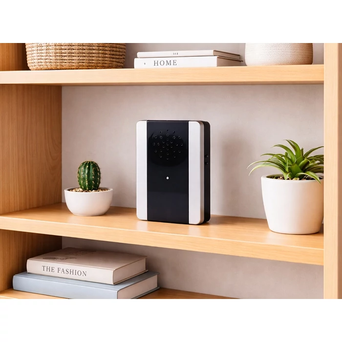 Vezeték nélküli elemes csengő 2 gombbal, rögzítőkkel, 300 méter