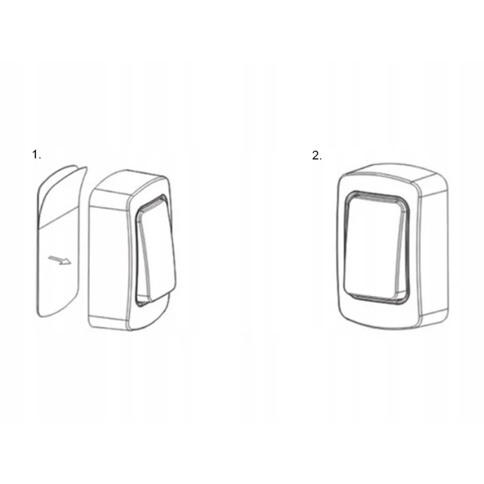 Vezeték nélküli csengő 2 vízálló csengőgombbal, 150 méter