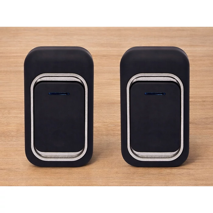 Vezeték nélküli csengő 2 vízálló csengőgombbal, 150 méter